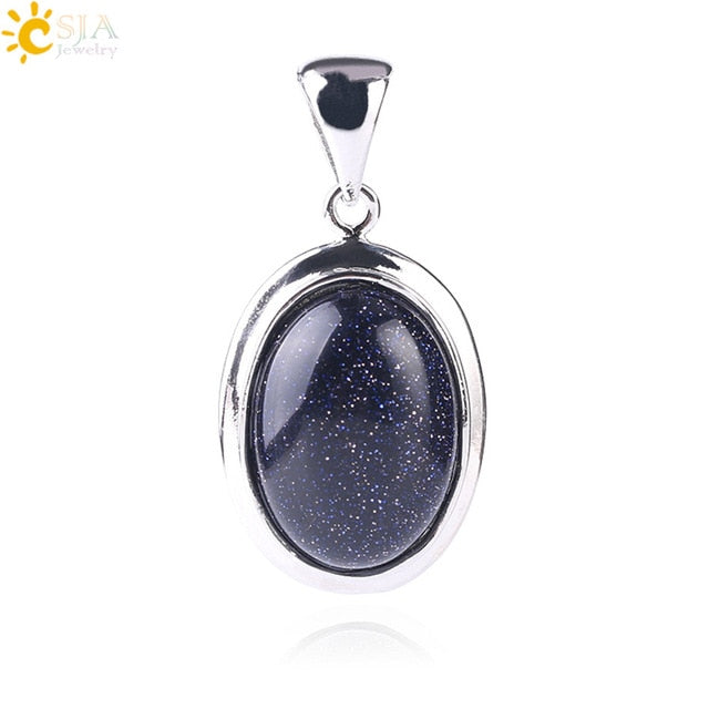 Natural Gem Stone Statement Necklace