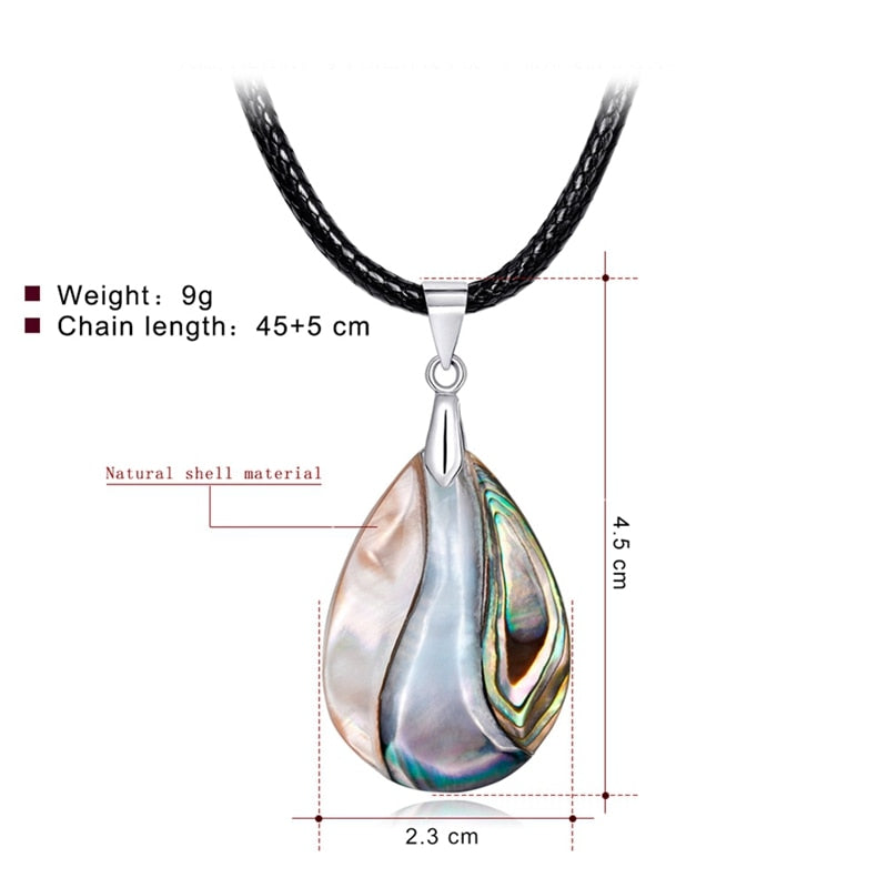 Mother of Pearl -  Teardrop Pendant