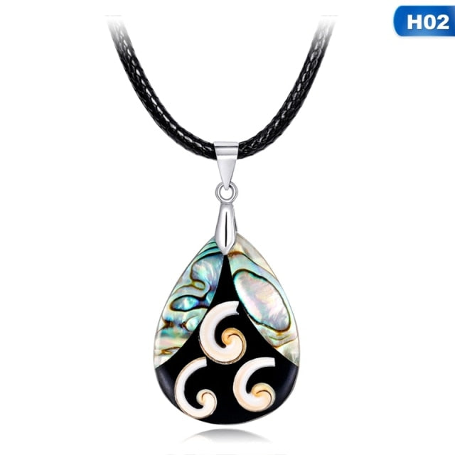 Mother of Pearl -  Teardrop Pendant