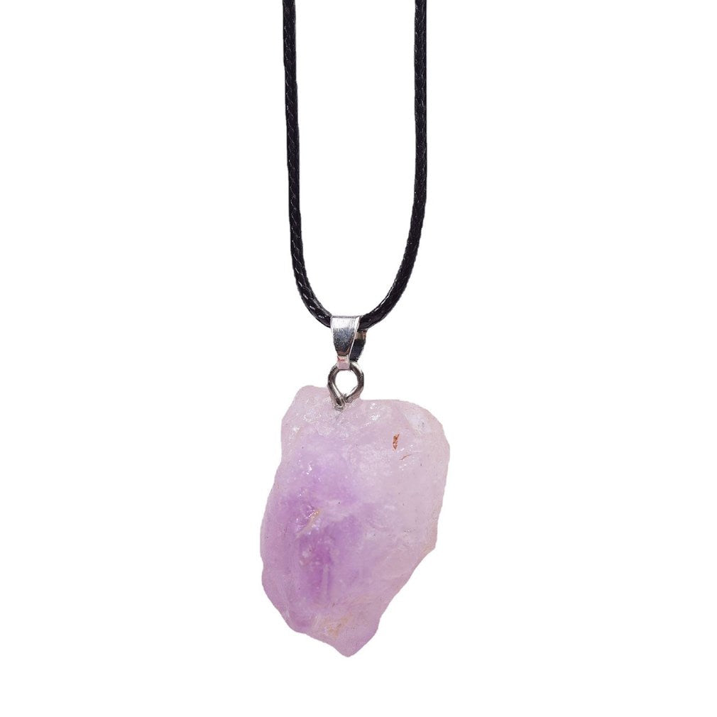 Natural Brazilian Amethyst - Pendant inc Cord