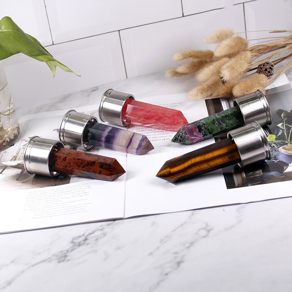 Gemstone Glass Water Bottle - Replacement