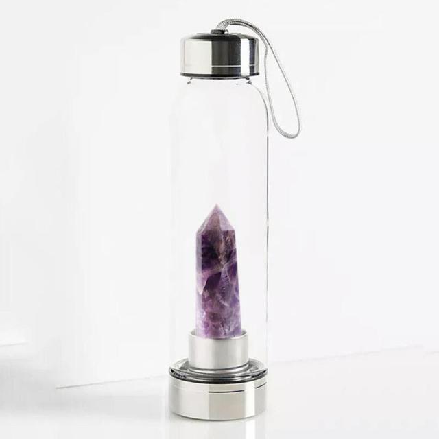 Water Bottle - Natural Gemstone - 550ml
