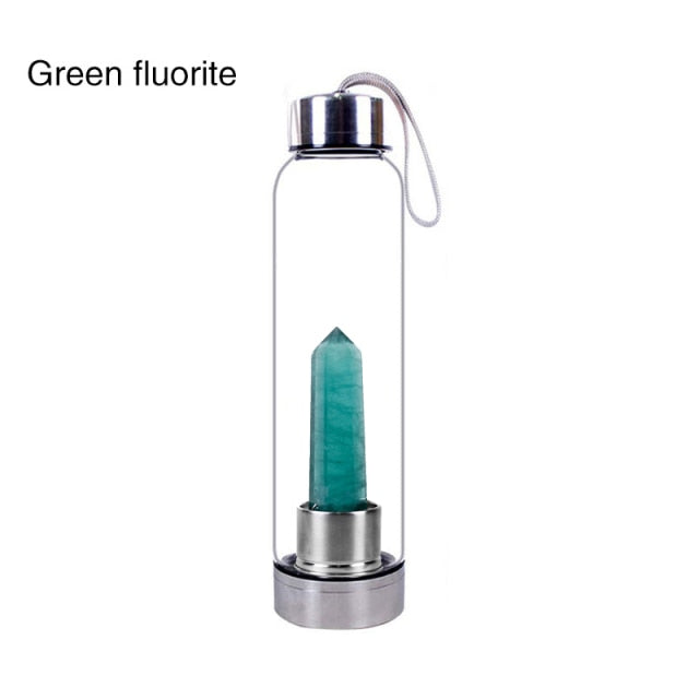 Water Bottle - Natural Gemstone - 550ml