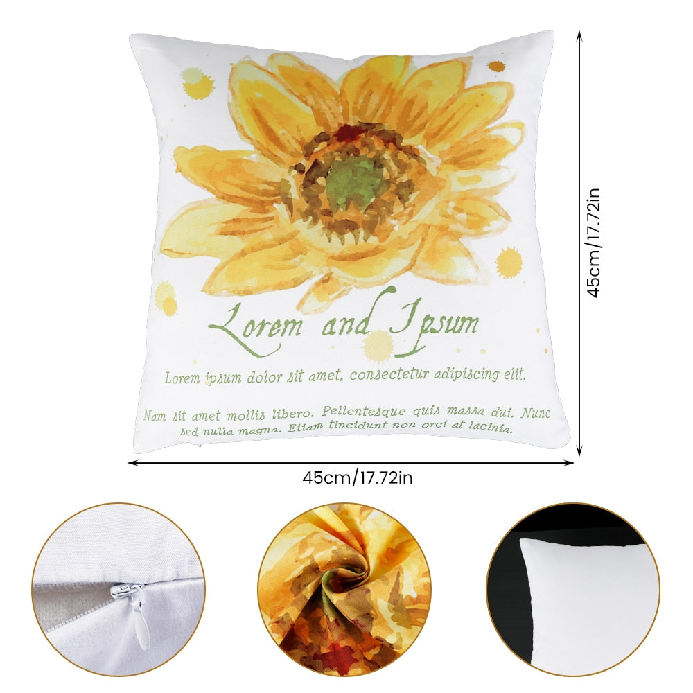 Cushion Cover - 4pc set - Uplifting Floral - Outdoor Waterproof